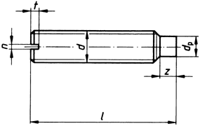 DIN 417 - stavěcí šroub s čípkem