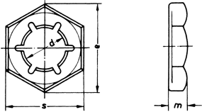 DIN 7967 - pojistné matice šestihranné