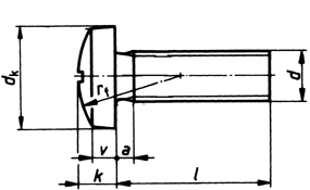 DIN 7985 - šroub s válcovou hlavou a křížovou drážkou