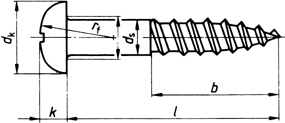 DIN 7996 - vruty s půlkulovou hlavou a křížovou drážkou